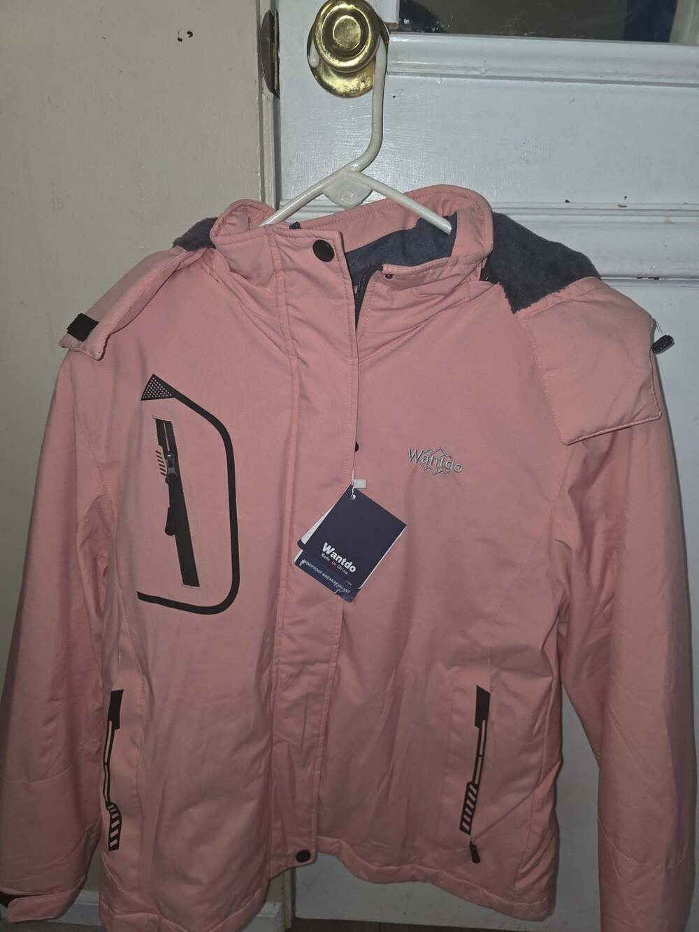 Wantdo Ski Jacket Size S Pink Waterproof Windproof Winter Coat